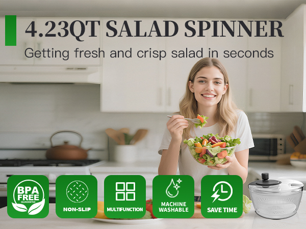 iETH 4.23QT SALAD SPINNER