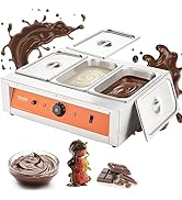 VEVOR Chocolate Tempering Machine, 26.5 Lbs 3 Tanks Chocolate Melting Pot Temp Control 86~185?, 1...