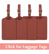 leather luggage tags