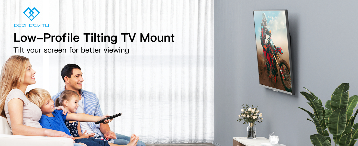 Perlesmith PSLTK1 Tilting TV Wall Mount