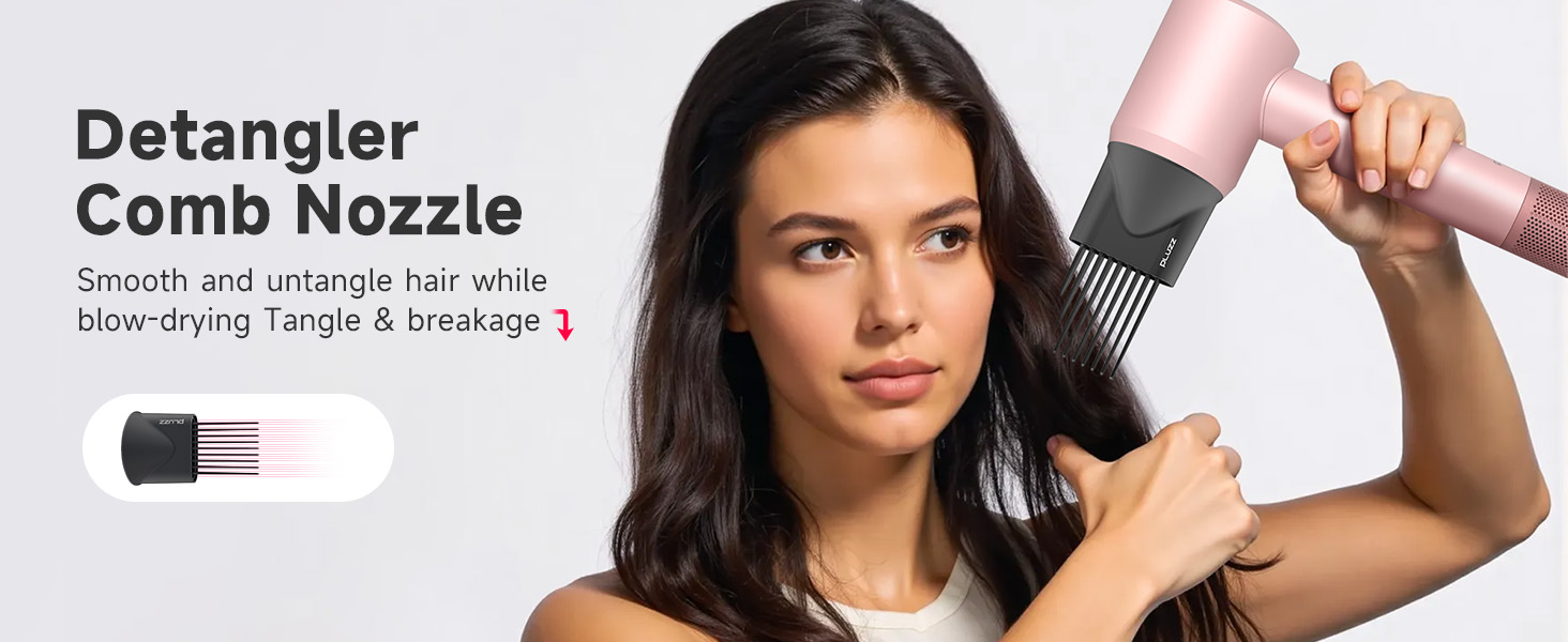 hair dryer with comb