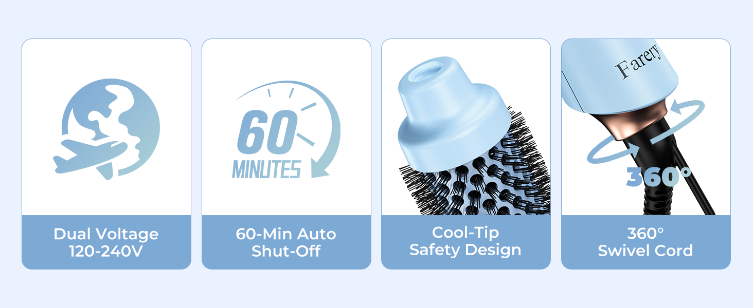 Curling iron brush