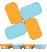 4PCs Silicone Can Lids for Season 4.37 oz Sardines Can | Wild Planet 4.37 oz Sardines Can, Rectan...