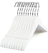 TOPIA HANGER White Kids Children Baby Wood Wooden Clothes Dress Shirt Hangers with 360°Stronger F...