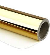 RUSPEPA Gold Metallic Wrapping Paper - Solid Color Paper Perfect for Wedding, Birthday, Christmas...