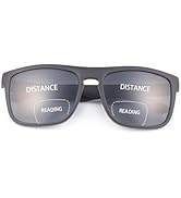 Vepiant Polarized Bifocal Reading Sunglasses UV400 Protection Blue Light Blocking Glasses Black T...