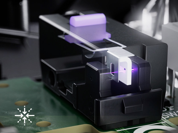 Close zoom of the mouse switch mechanism