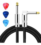 Aqdocvf Guitar Cable, Guitar Cord 6.6ft, AMP Cord for Bass & Electric Guitars/Keyboard/Mandolin, ...