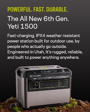 New yeti 1500 Portable power station