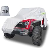 DTRK Car Cover 100% Waterproof All Weather, 6 Layers Outdoor Car Covers with Sun & Rain Protector...