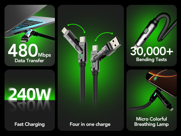 4 in 1 charging cable