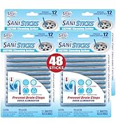 SANI 360° Sani Sticks Drain Cleaner and Deodorizer, Enzyme Pipe Cleaners, Eliminate Odors, Preven...