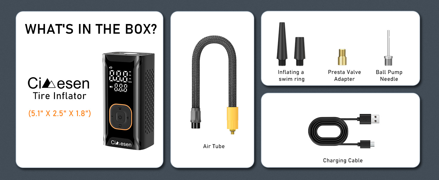 tire inflator portable air compressor