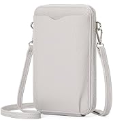 RNIEGA Small Crossbody Bags for Women Leather cell Phone Bag Wallet Purse with Credit Card Slots ...