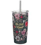 Christian Art Gifts Inspirational Stainless Steel Double Wall Insulated Travel Mug Tumbler for Wo...