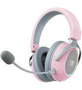 EPOMAKER GX1 Wireless Gaming Headset for PS4/PS5/Switch, 70Hr+ | Gaming Headphones w/ 7.1 Surroun...