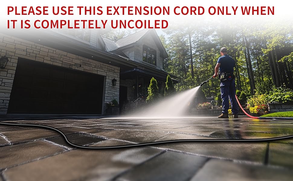 black extension cord
