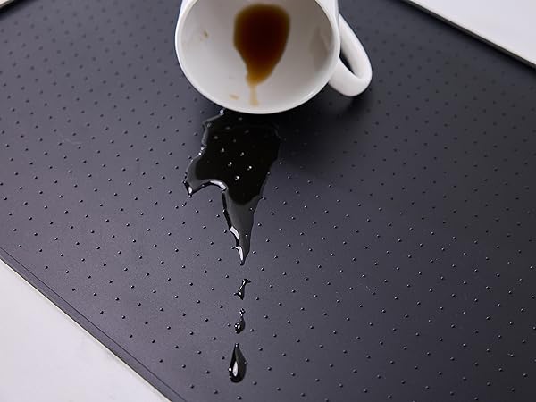 Coffee mat, coffee bar mat, dish drying mat