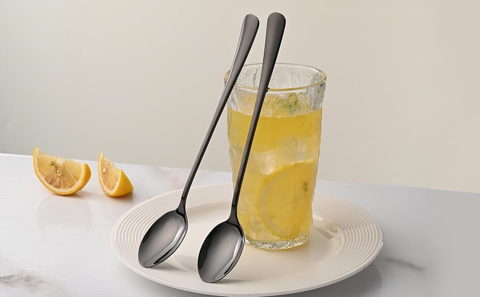 Black Latte Spoons Iced Tea Spoons