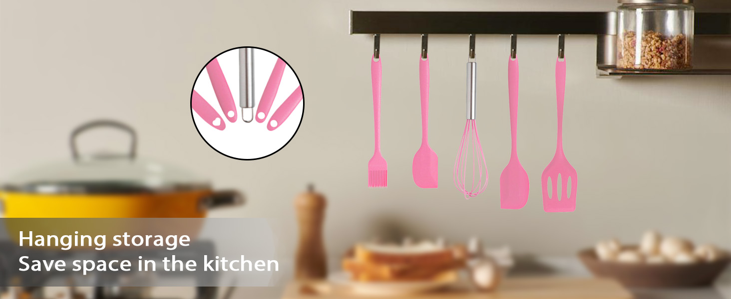 Baking Spatula Scraper Jar Spatula Heat Resistant Spatula Set Kitchen Scraper Spatulas
