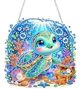 Eiflow Acrylic Diamond Art Hanging Kit for Adults, DIY Diamonds Painting Door Hanger Board Kit, S...