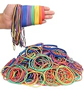 HAIDIBAO Rubber Bands Assorted Sizes 0.5lbs Multicolor Elastic Bands for Office supplies size:#16...