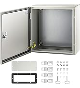 VEVOR NEMA Steel Enclosure, 16 x 16 x 8'' NEMA 4X Steel Electrical Box, IP66 Waterproof & Dustpro...