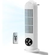 Winado 2-in-1 Mini Tower Fan, 16" Portable Bladeless Floor/Wall-Mounted Fan w/Remote Control, LED...