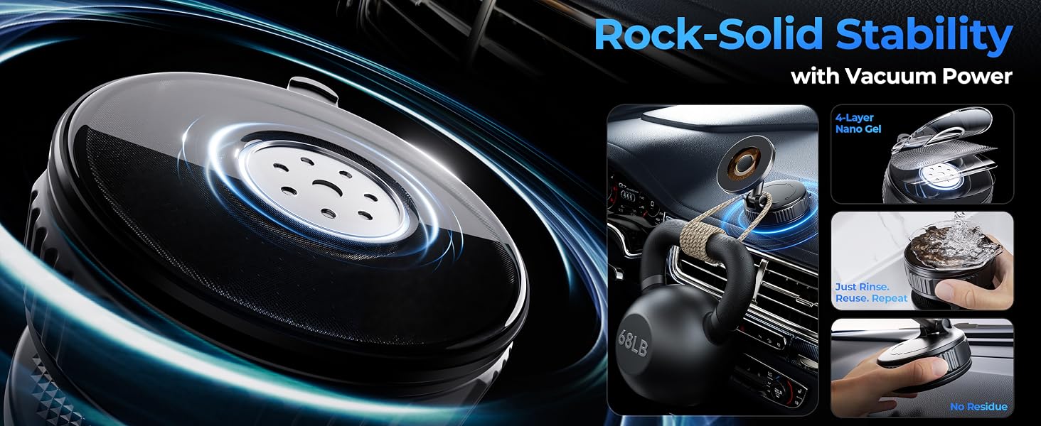 360° Adjustable Suction Cup Phone Mount