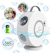 Bubble Machine for Kids Toddlers,Automatic Bubble Blower Rechargeable, 90° 360° Auto Rotatable Po...