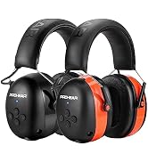 PROHEAR 037 2 Pack Bluetooth 5.0 Hearing Protection Headphones with Rechargeable, 25dB NRR Safety...