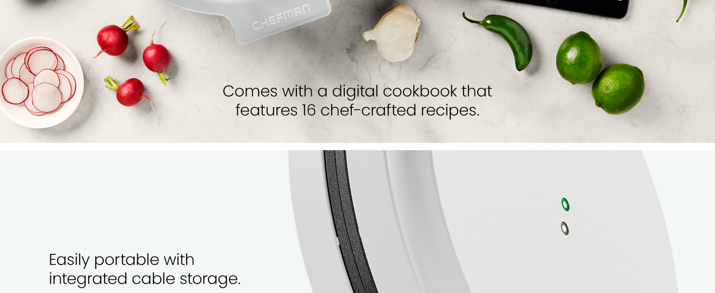 Comes with the digital cookbook