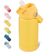 Fijinhom 12 oz Water Bottle, Kids Water Bottles for School, Toddler Cup with Straw & Handle, 304 ...