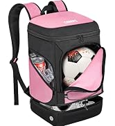 Ciihars Soccer Backpack,Soccer Bag with Ball Holder,Sport Equipment Bags Water resistant Includes...