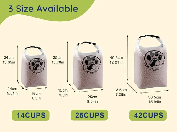 dog food travel bag