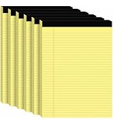 6Packs Legal Pads 8.5 x 11 Inch, 50Sheets/Pack, College Ruled & Perforated Yellow Writing Pads, P...