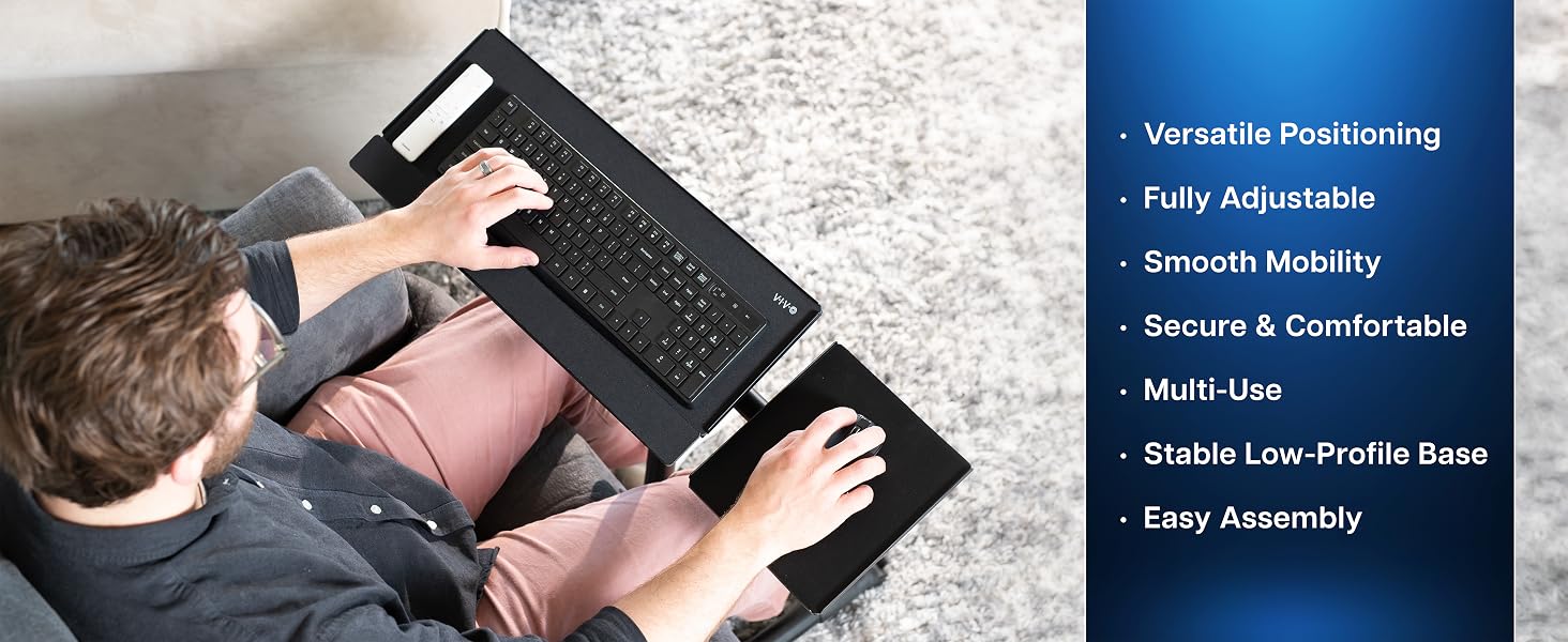 Freestanding Keyboard Tray Cart
