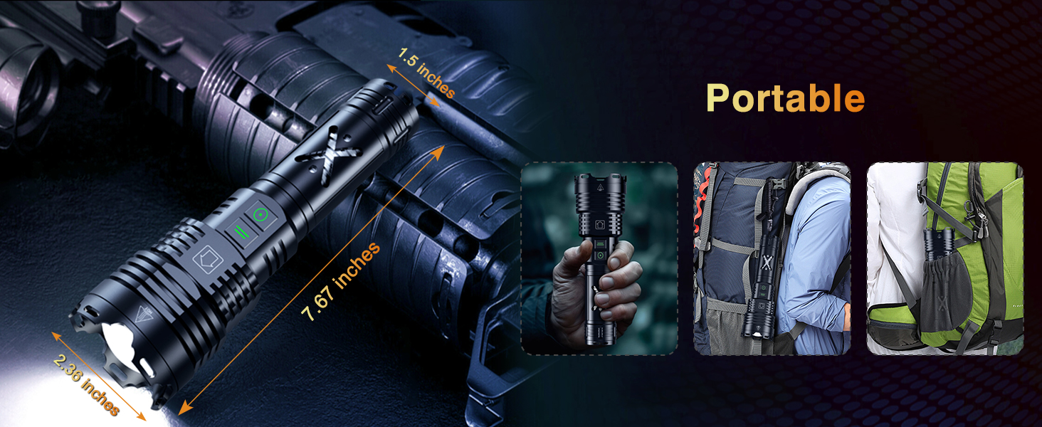 flashlights high lumens battery powered