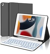 BORIYUAN Keyboard Case for iPad 9th/8th/7th Generation, 7 Colors Backlit Detachable Keyboard Slim...