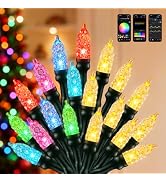 Smart LED Christmas Lights 99FT 300Count, Mini String Lights Indoor Outdoor | RGB+W+C, Connectabl...