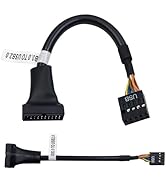 OHKIKOME USB 3.0 Header to USB 2.0,USB 3.0 to USB 2.0 Motherboard Adapter Cable, 19Pin USB3.0 Mal...