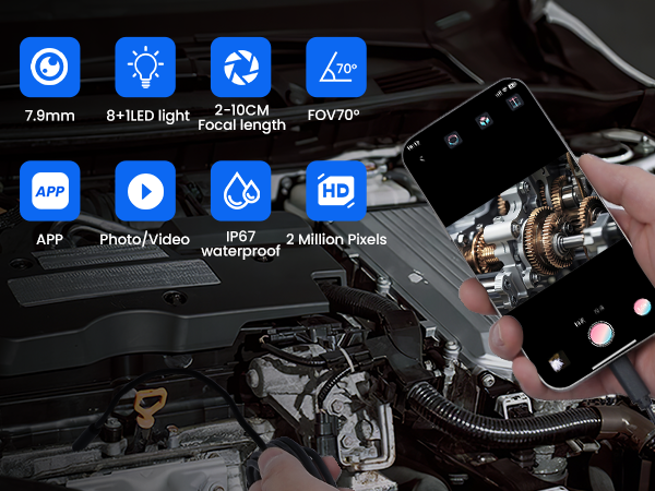 Endoscope Camera with Light