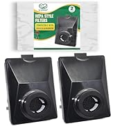 EZ SPARES Compatible With Rainbow E2 HEPA Style Filters for E2-Series,Part R12179 & R12647B Attac...