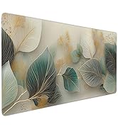 Buslint Large Gaming Mouse Pad, Non-Slip Rubber Base, Floral Pattern Design, 35.4x15.7 Inch, Ergo...