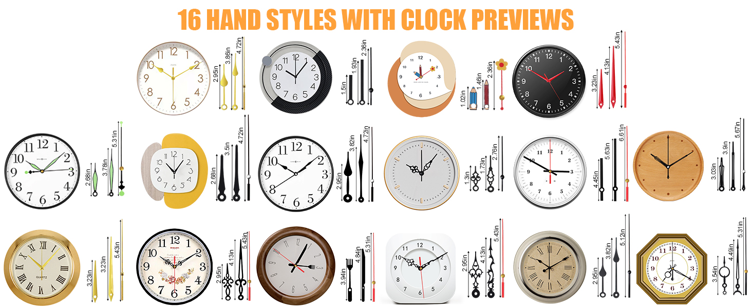 Quartz Clock Movement Repair Kit
