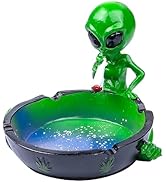 Yblenic Ashtray Cute Ash Tray Cool Ashtrays for Cigarettes, Alien Fantasy Ashtray Decor for Home ...