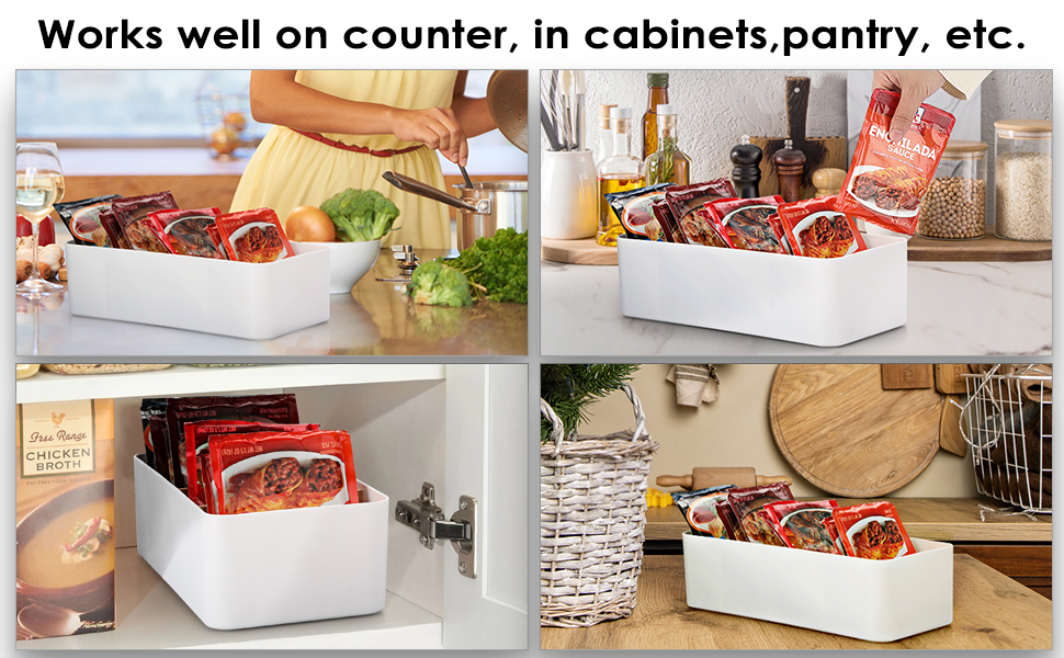 tea bag organizer for counter seasoning packet organizer spice box pantry storage bin