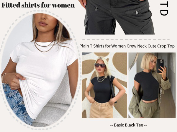women fitted shirts short sleeve tops summer clothes
