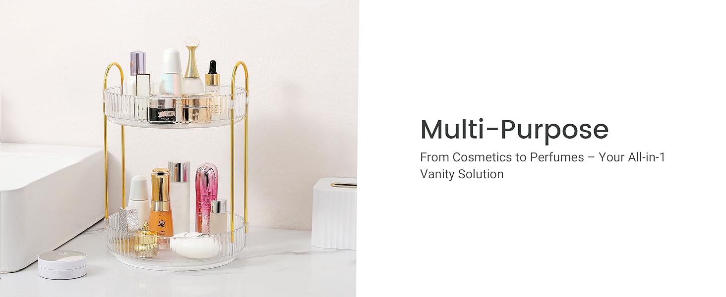 spinning makeup organizer