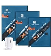 Oxford Fabric Vacuum Storage Bags for Travel, Wireless Pump & 15-Pack Set | 2026 Upgraded Vacuum ...